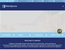 Tablet Screenshot of mikado-resources.com